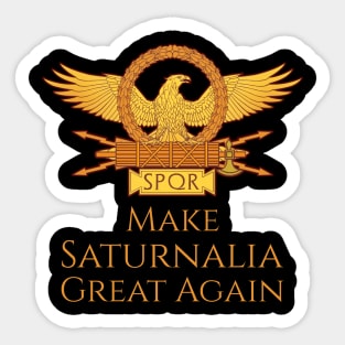 Saturnalia Ancient Roman Christmas Midwinter Classical Rome Sticker